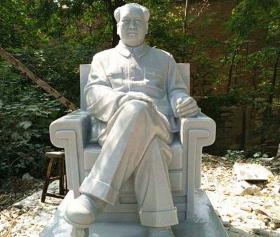 户外广场坐式毛主席公园人物石雕毛泽东雕塑